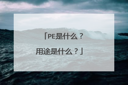 PE是什么？用途是什么？