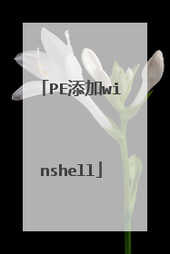 PE添加winshell