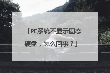 PE系统不显示固态硬盘，怎么回事？