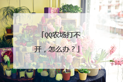 QQ农场打不开,怎么办?