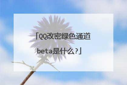QQ改密绿色通道beta是什么?