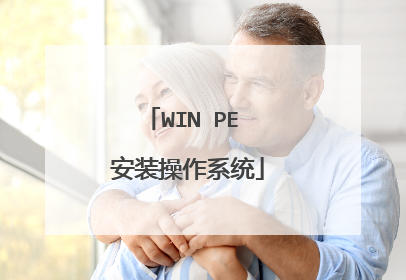 WIN PE 安装操作系统