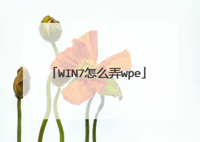 WIN7怎么弄wpe