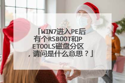 WIN7进入PE后有个RSBOOT和PETOOLS磁盘分区,请问是什么意思?