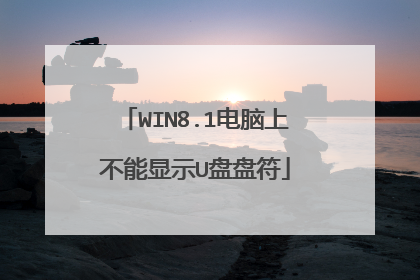 WIN8.1电脑上不能显示U盘盘符