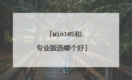 Win10S和专业版选哪个好