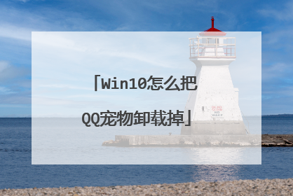 Win10怎么把QQ宠物卸载掉