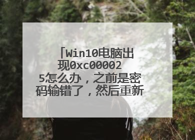 Win10电脑出现0xc000025怎么办,之前是密码输错了,然后重新启动就这样。