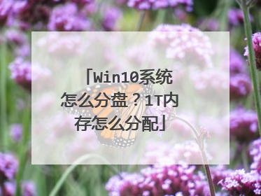 Win10系统怎么分盘?1T内存怎么分配