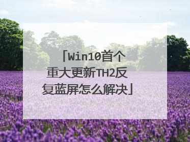 Win10首个重大更新TH2反复蓝屏怎么解决