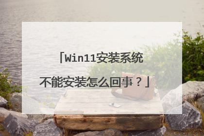 Win11安装系统不能安装怎么回事?