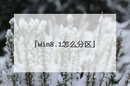 Win8.1怎么分区