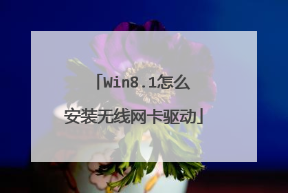 Win8.1怎么安装无线网卡驱动