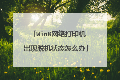Win8网络打印机出现脱机状态怎么办