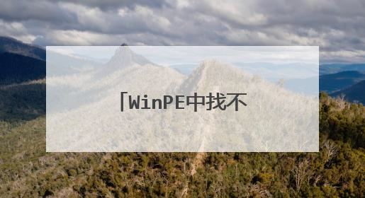 WinPE中找不到移动硬盘怎么办