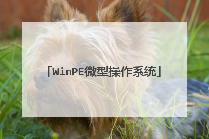 WinPE微型操作系统
