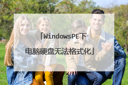 WindowsPE下电脑硬盘无法格式化