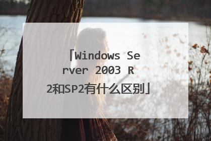 Windows Server 2003 R2和SP2有什么区别