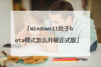 Windows11处于beta模式怎么升级正式版