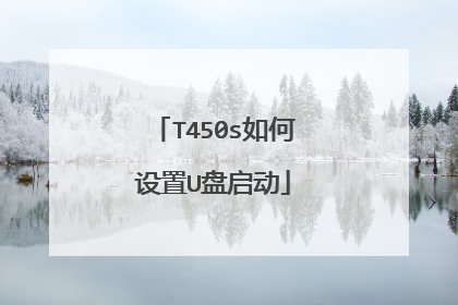 T450s如何设置U盘启动