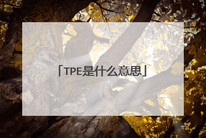 TPE是什么意思