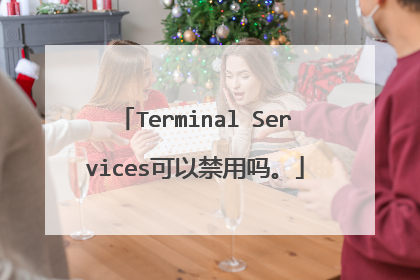 Terminal Services可以禁用吗。