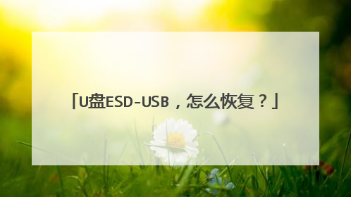 U盘ESD-USB，怎么恢复？