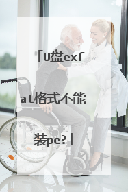 U盘exfat格式不能装pe?