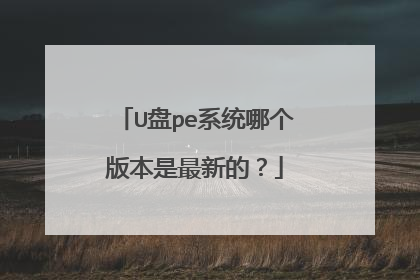 U盘pe系统哪个版本是最新的？