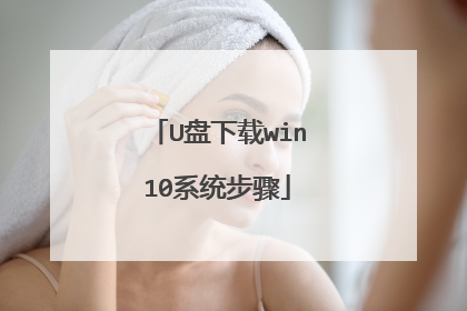 U盘下载win10系统步骤