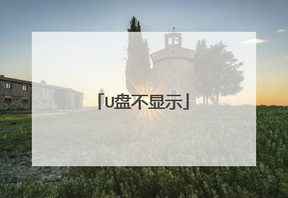 U盘不显示