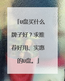 U盘买什么牌子好?求推荐好用、实惠的U盘。