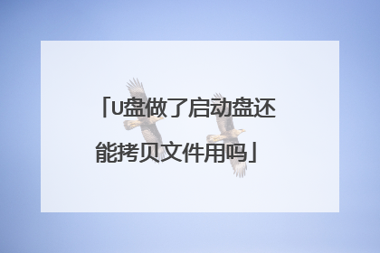 U盘做了启动盘还能拷贝文件用吗
