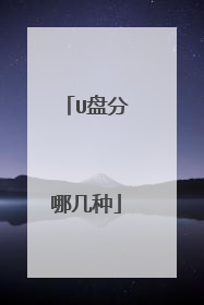 U盘分哪几种