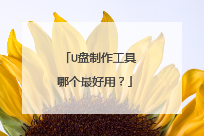 U盘制作工具哪个最好用?