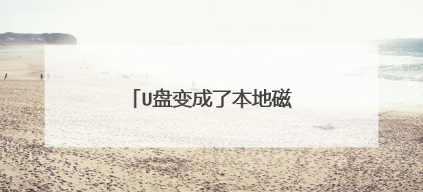 U盘变成了本地磁盘该怎么还原?