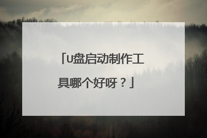 U盘启动制作工具哪个好呀?