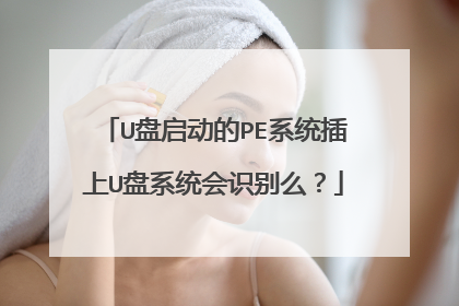 U盘启动的PE系统插上U盘系统会识别么?