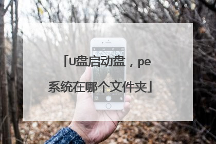 U盘启动盘，pe系统在哪个文件夹