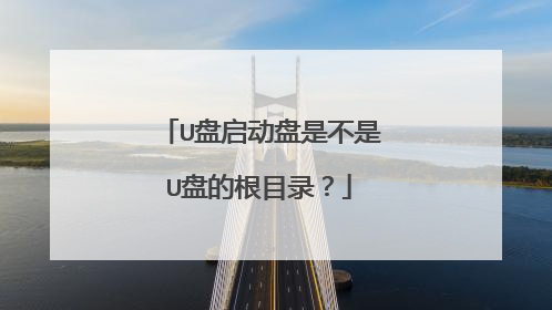 U盘启动盘是不是U盘的根目录？