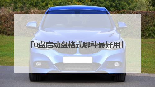 U盘启动盘格式哪种最好用