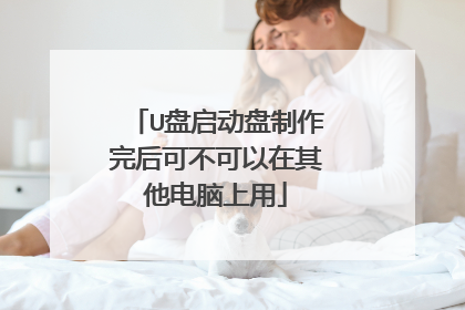 U盘启动盘制作完后可不可以在其他电脑上用