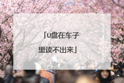 U盘在车子里读不出来