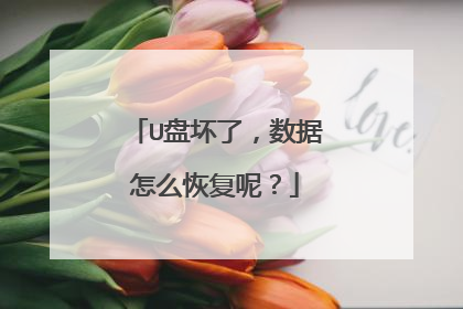 U盘坏了,数据怎么恢复呢?