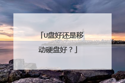 U盘好还是移动硬盘好？
