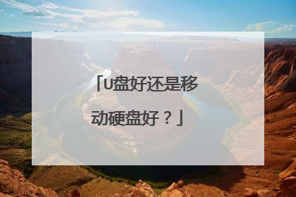 U盘好还是移动硬盘好？