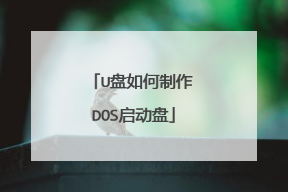 U盘如何制作DOS启动盘