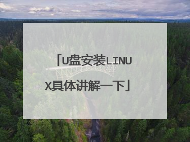 U盘安装LINUX具体讲解一下