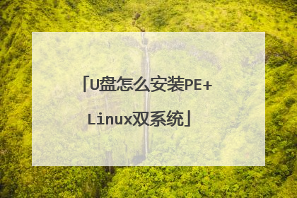 U盘怎么安装PE+Linux双系统
