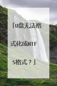U盘无法格式化成NTFS格式?